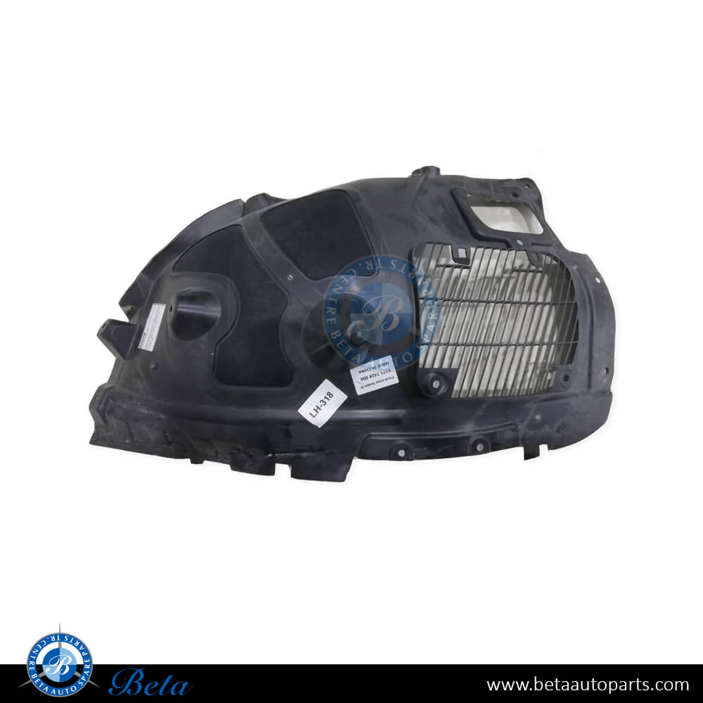 Right Side Front Wheel Fender Liner Front Half - Injection for BMW X5 G05 2019-Up models, Part Number 51717424906 Right Side Front Wheel Fender Liner Front Half - Injection for BMW X5 G05 2019-Up models, Part Number 51717424906